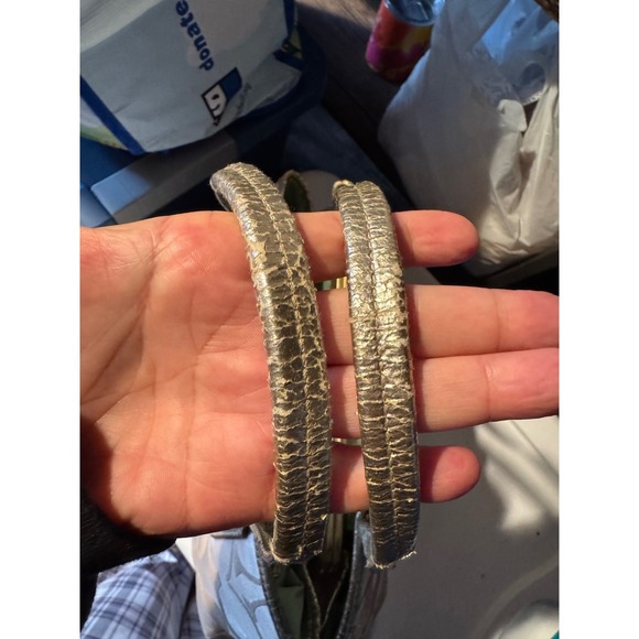 Coach Poppy Kisslock Metallic Gold Tote Graffiti Print - Picture 6 of 10